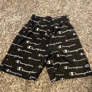 Champion shorts boys size 6 black white